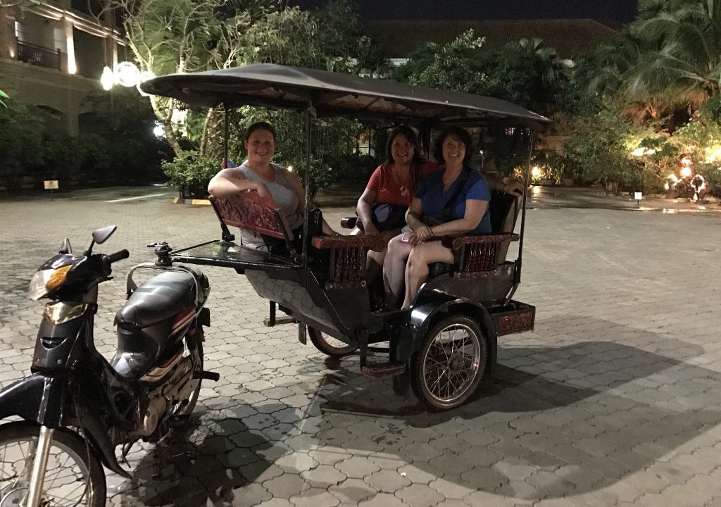 Final tuk tuk ride in Cambodia